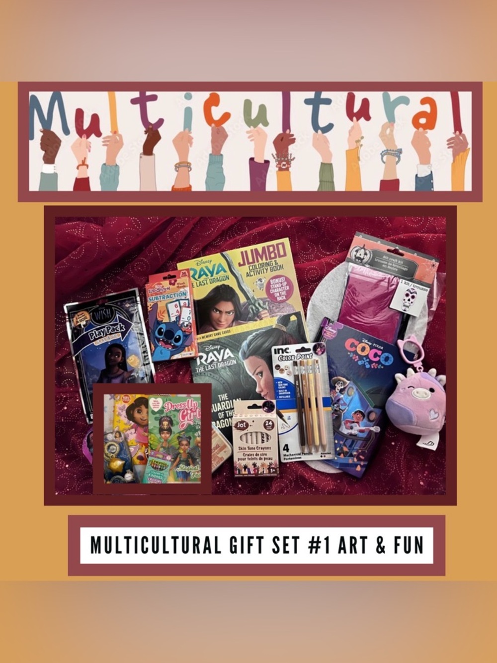 NEW: KID PACK - Over 14 ITEMS Multicultural Pack! THEMED GIFT SET #1